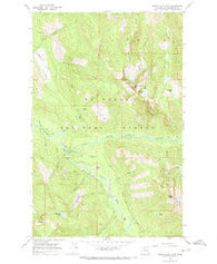 White Chuck Mtn. Washington Historical topographic map, 1:24000 scale, 7.5 X 7.5 Minute, Year 1966