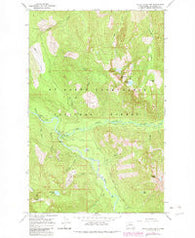 White Chuck Mtn. Washington Historical topographic map, 1:24000 scale, 7.5 X 7.5 Minute, Year 1966