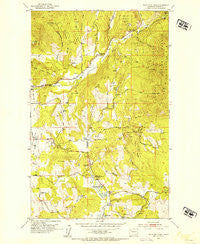 White Mud Lake Washington Historical topographic map, 1:24000 scale, 7.5 X 7.5 Minute, Year 1952