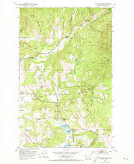 White Mud Lakes Washington Historical topographic map, 1:24000 scale, 7.5 X 7.5 Minute, Year 1952