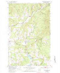 White Mud Lakes Washington Historical topographic map, 1:24000 scale, 7.5 X 7.5 Minute, Year 1952