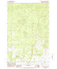 White Pine Buttes Washington Historical topographic map, 1:24000 scale, 7.5 X 7.5 Minute, Year 1983