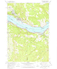 White Salmon Washington Historical topographic map, 1:24000 scale, 7.5 X 7.5 Minute, Year 1978