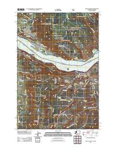 White Salmon Washington Historical topographic map, 1:24000 scale, 7.5 X 7.5 Minute, Year 2011