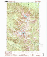 Whitehorse Mtn. Washington Historical topographic map, 1:24000 scale, 7.5 X 7.5 Minute, Year 1989