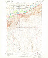 Whitstran Washington Historical topographic map, 1:24000 scale, 7.5 X 7.5 Minute, Year 1965