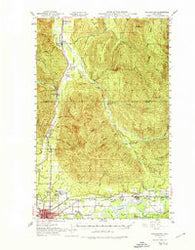 Wickersham Washington Historical topographic map, 1:62500 scale, 15 X 15 Minute, Year 1951