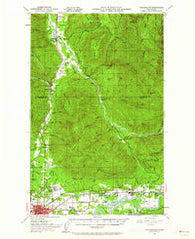 Wickersham Washington Historical topographic map, 1:62500 scale, 15 X 15 Minute, Year 1951