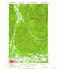 Wickersham Washington Historical topographic map, 1:62500 scale, 15 X 15 Minute, Year 1951