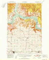 Wilbur Washington Historical topographic map, 1:62500 scale, 15 X 15 Minute, Year 1950