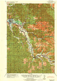 Willapa Washington Historical topographic map, 1:62500 scale, 15 X 15 Minute, Year 1943