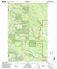 Winchester Peak Washington Historical topographic map, 1:24000 scale, 7.5 X 7.5 Minute, Year 1992