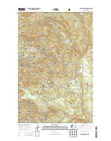 Winchester Peak Washington Current topographic map, 1:24000 scale, 7.5 X 7.5 Minute, Year 2014