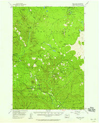 Wind River Washington Historical topographic map, 1:62500 scale, 15 X 15 Minute, Year 1957