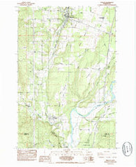 Winlock Washington Historical topographic map, 1:24000 scale, 7.5 X 7.5 Minute, Year 1985