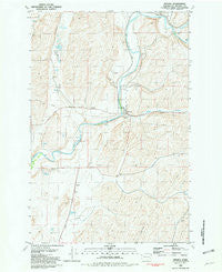 Winona Washington Historical topographic map, 1:24000 scale, 7.5 X 7.5 Minute, Year 1981