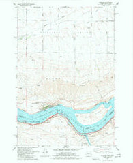 Wishram Washington Historical topographic map, 1:24000 scale, 7.5 X 7.5 Minute, Year 1977
