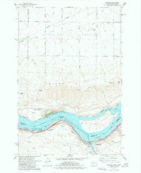 Wishram Washington Historical topographic map, 1:24000 scale, 7.5 X 7.5 Minute, Year 1977