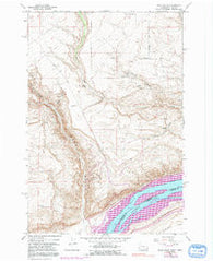 Wood Gulch Washington Historical topographic map, 1:24000 scale, 7.5 X 7.5 Minute, Year 1962