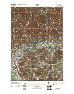 Woodland Washington Historical topographic map, 1:24000 scale, 7.5 X 7.5 Minute, Year 2011