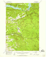 Yacolt Washington Historical topographic map, 1:62500 scale, 15 X 15 Minute, Year 1956