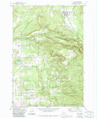 Yacolt Washington Historical topographic map, 1:24000 scale, 7.5 X 7.5 Minute, Year 1971