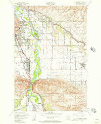 Yakima East Washington Historical topographic map, 1:24000 scale, 7.5 X 7.5 Minute, Year 1953