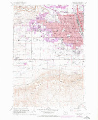 Yakima West Washington Historical topographic map, 1:24000 scale, 7.5 X 7.5 Minute, Year 1958