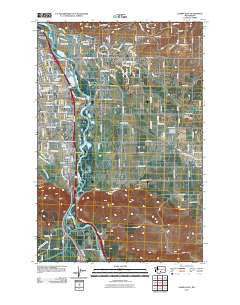 Yakima East Washington Historical topographic map, 1:24000 scale, 7.5 X 7.5 Minute, Year 2011