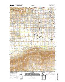 Yakima West Washington Current topographic map, 1:24000 scale, 7.5 X 7.5 Minute, Year 2013