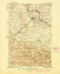 Yelm Washington Historical topographic map, 1:62500 scale, 15 X 15 Minute, Year 1944