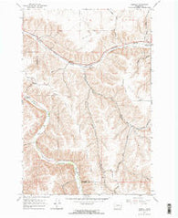 Zumwalt Washington Historical topographic map, 1:24000 scale, 7.5 X 7.5 Minute, Year 1967