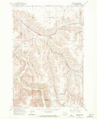 Zumwalt Washington Historical topographic map, 1:24000 scale, 7.5 X 7.5 Minute, Year 1967