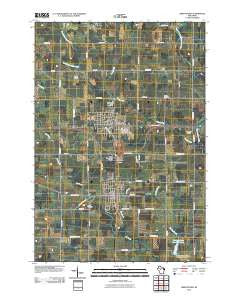 Abbotsford Wisconsin Historical topographic map, 1:24000 scale, 7.5 X 7.5 Minute, Year 2010