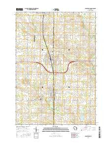 Abbotsford Wisconsin Current topographic map, 1:24000 scale, 7.5 X 7.5 Minute, Year 2015