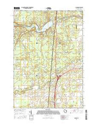 Abrams Wisconsin Current topographic map, 1:24000 scale, 7.5 X 7.5 Minute, Year 2016