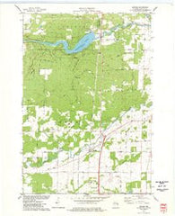 Abrams Wisconsin Historical topographic map, 1:24000 scale, 7.5 X 7.5 Minute, Year 1974
