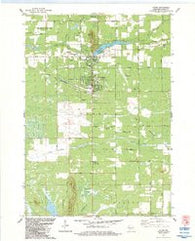 Adams Wisconsin Historical topographic map, 1:24000 scale, 7.5 X 7.5 Minute, Year 1983