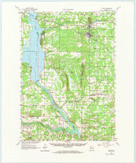Adams Wisconsin Historical topographic map, 1:62500 scale, 15 X 15 Minute, Year 1961