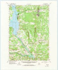 Adams Wisconsin Historical topographic map, 1:62500 scale, 15 X 15 Minute, Year 1961