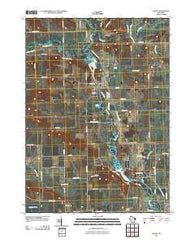Albany Wisconsin Historical topographic map, 1:24000 scale, 7.5 X 7.5 Minute, Year 2010