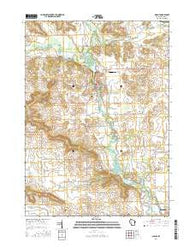 Albany Wisconsin Current topographic map, 1:24000 scale, 7.5 X 7.5 Minute, Year 2016