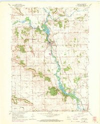Albany Wisconsin Historical topographic map, 1:24000 scale, 7.5 X 7.5 Minute, Year 1962