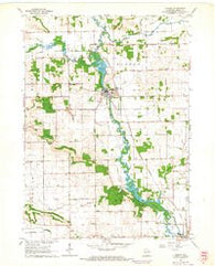 Albany Wisconsin Historical topographic map, 1:24000 scale, 7.5 X 7.5 Minute, Year 1962