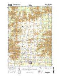 Alderwood Lake Wisconsin Current topographic map, 1:24000 scale, 7.5 X 7.5 Minute, Year 2015