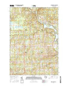 Alexander Lake Wisconsin Current topographic map, 1:24000 scale, 7.5 X 7.5 Minute, Year 2015