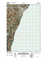 Algoma Wisconsin Historical topographic map, 1:24000 scale, 7.5 X 7.5 Minute, Year 2010
