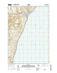 Algoma Wisconsin Current topographic map, 1:24000 scale, 7.5 X 7.5 Minute, Year 2015
