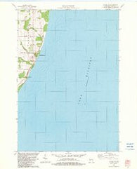 Algoma NE Wisconsin Historical topographic map, 1:24000 scale, 7.5 X 7.5 Minute, Year 1982