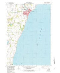 Algoma Wisconsin Historical topographic map, 1:24000 scale, 7.5 X 7.5 Minute, Year 1982